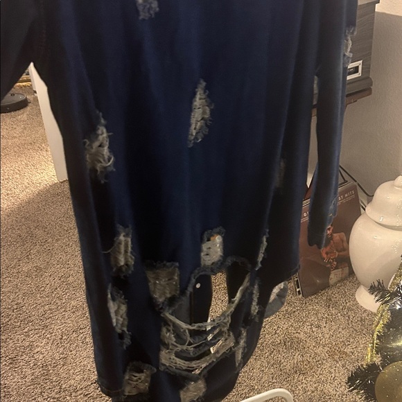 Distressed Denim Jacket - Picture 4 of 4